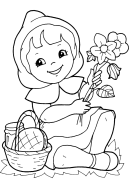 කුඩා රතු පැදීමේ හුඩ් මාර්ගගත වර්ණ ගැන්වීම